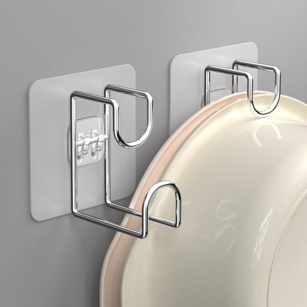 무타공 바스켓 대야 걸이 거치대 후크