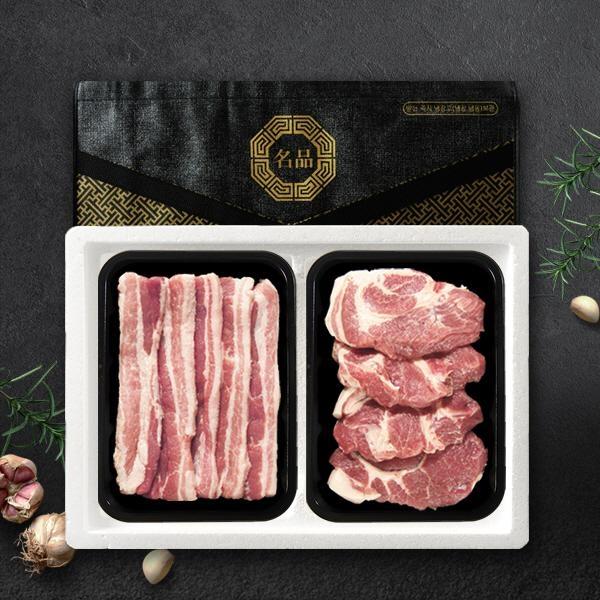 한돈 삼겹500g+목살 500g 선물세트