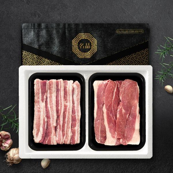 한돈 삼겹살500g+전지500g 선물세트