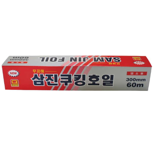 삼진 쿠킹호일 300x60 1개 알루미늄 업소용 가정 주방 음식 포장 배달