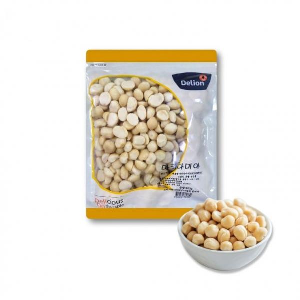 껍질없는 100% 마카다미아 500g 건강간식 견과류 호주산 탈각 반태 지퍼백포장