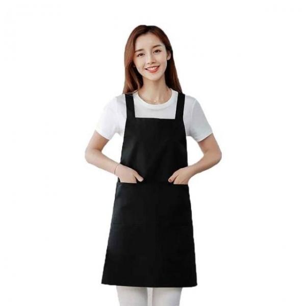 테릴렌 고급 소재 형 민자 앞치마 식당 주방 앞치마 방수 미용 허리 생활 앞치마 식당 H형 주방 투명