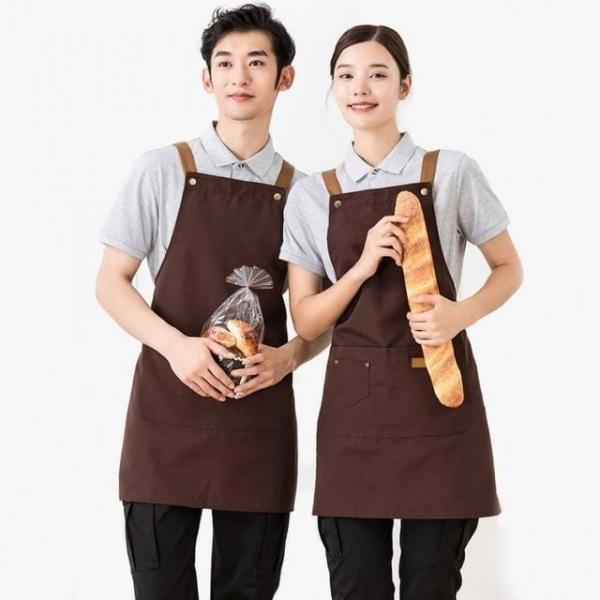 커스텀 방수 앞치마 032 어린이집 카페 커피숍 업소용 방수 앞치마 꽃집 주방 바리스타 식당