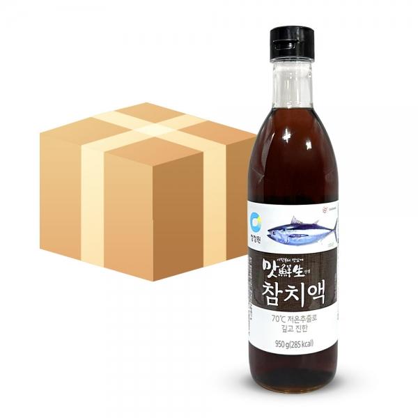청정원 저온추출 맛선생 훈연 참치액 950g 12개