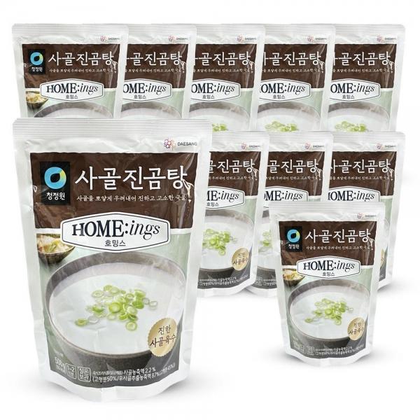 청정원 진하고 고소한 사골 진 곰탕 500g 10개