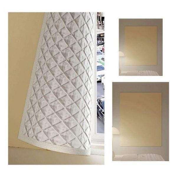 찍찍이 방음 방한 암막 커튼 바람막이 90x 120cm 암막컨튼 붙이는 창문 가리개
