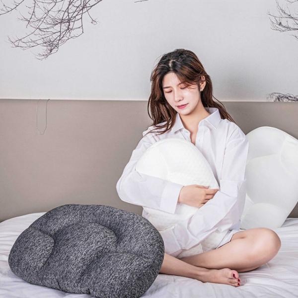 푹신한 메모리폼 베개 낮잠 수면 캠핑용 목베개 세탁