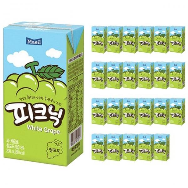 매일 피크닉 청포도 200ml 24팩
