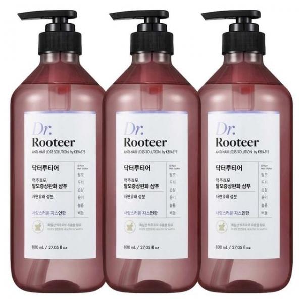 닥터루티어 맥주효모 탈모증상완화 샴푸 자스민향 800ml X 3개