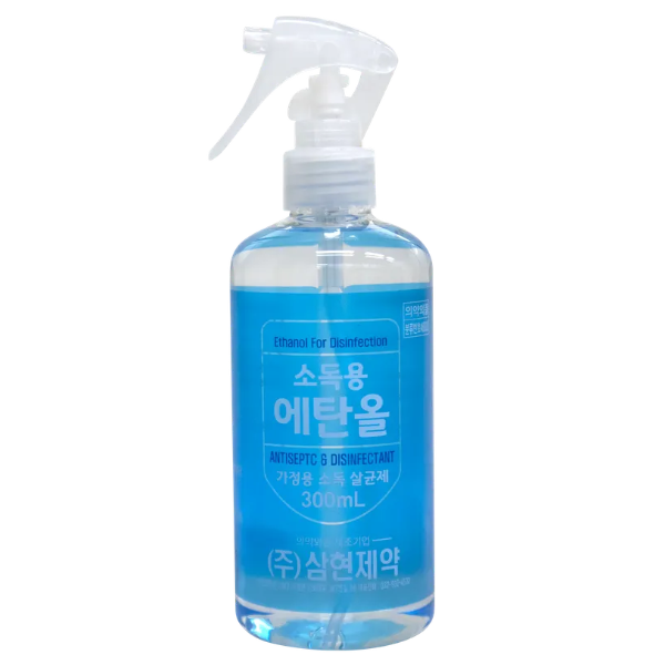 삼현 소독용 에탄올 300ml 2개 뿌리는 스프레이 알콜 알코올 청소 살균