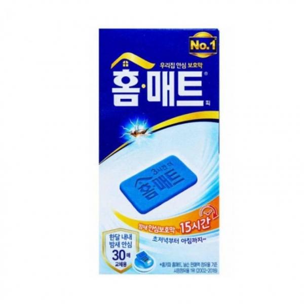 홈매트 피 교체용 30매 모기 해충