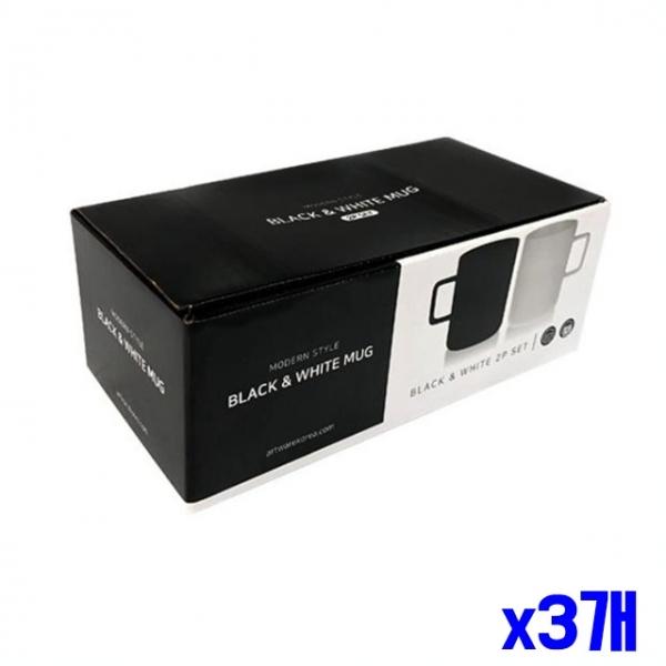 매트한 무광 블랙 화이트 머그 2P x3개 물컵 커피컵