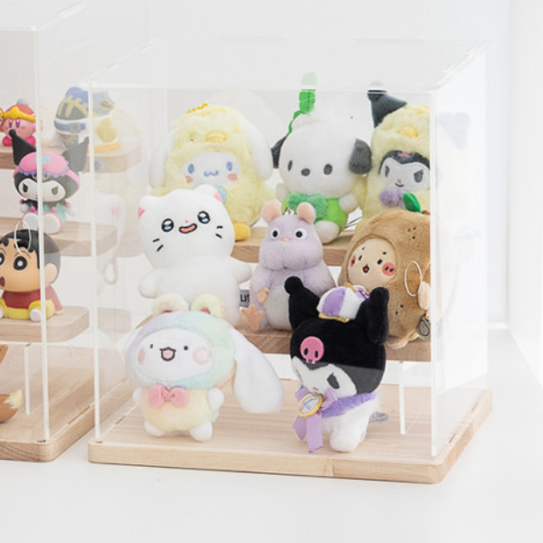 BS 피규어 장식장 3단 진열장 전시장 정리함 보관함 케이스  인형 투명 아크릴 계단형