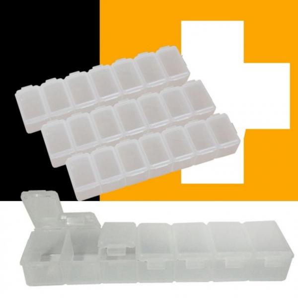 7분할 알약통 케이스 4통