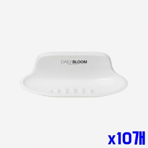 화이트 흡착식 타원 비누대 중 x10개 비누케이스