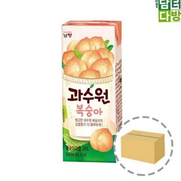 음료 간식 휴대용 과채 과일 주스 복숭아 어린이