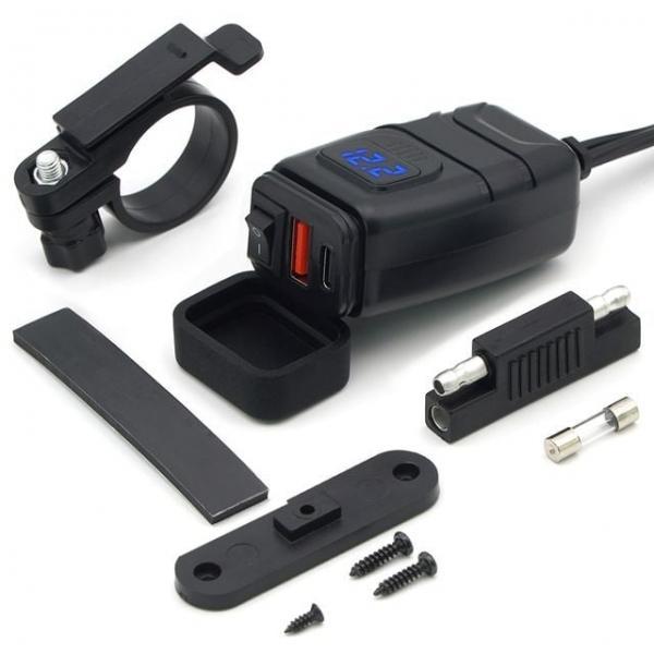 오토바이 스쿠터 휴대폰 고속충전기 C87 USB+C타입