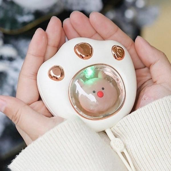 충전식 손난로 고양이 캐릭터 휴대용 USB