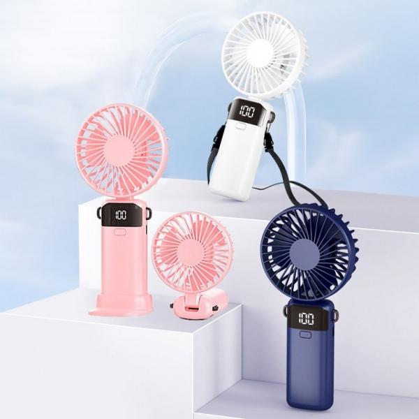 KC인증 휴대용 손풍기 LED 5단바람 핸디 선풍기 DD-13193