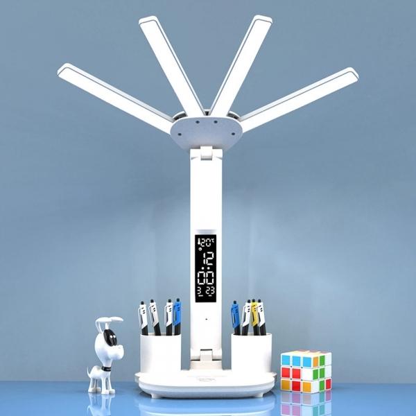 아이코지 플리커프리 LED 스탠드 4헤드 시계타입