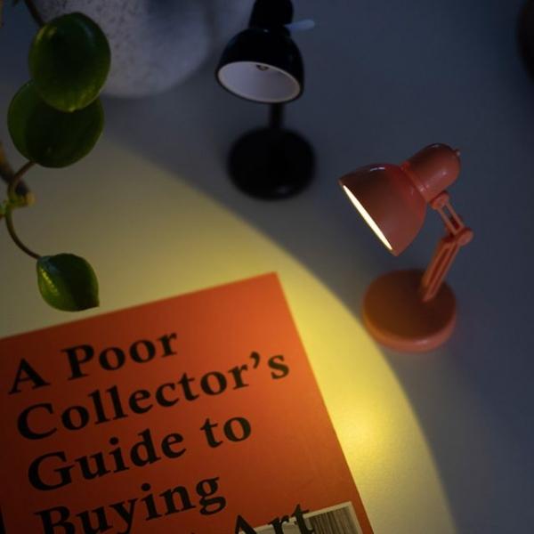 레트로 원형 LED 미니 독서등 1P 조명 북라이트 스탠드 침실 무드등 소품