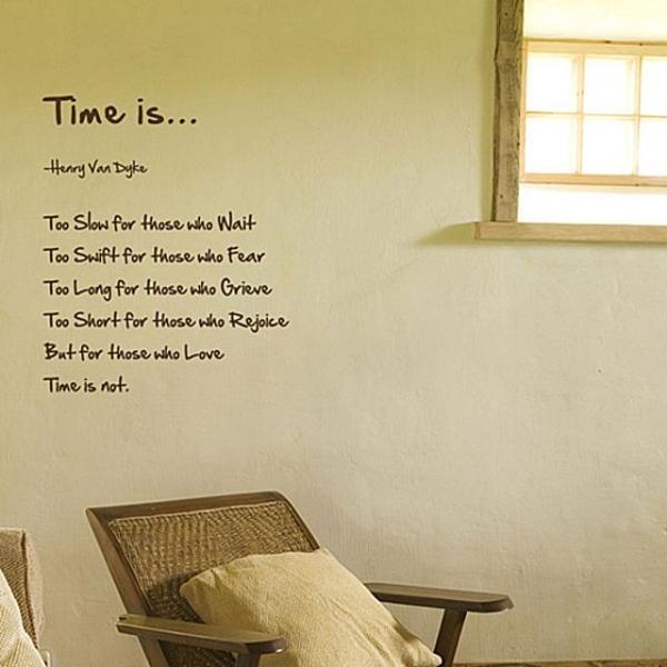 Time is 레터링스티커 포인트 그래픽 벽장식