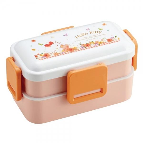 스케이터 도시락  파스텔 블라썸 돔형 2단 런치 도시락통 600ml