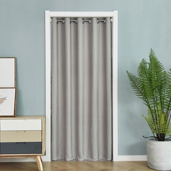 중문 방풍 암막커튼(압축봉 포함) 235cmX150cm   4color   보온커튼 방풍커튼