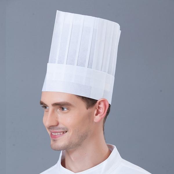 요리사용 부직포 조리모자 사각 23cm (20개 세트) G