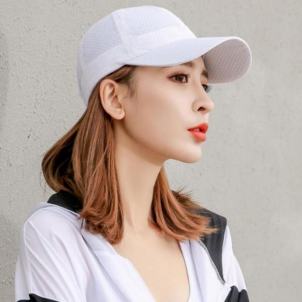 화이트 블랙 바람 통하는 무지 여름모자 남여공용 매쉬 볼캡 여자모자
