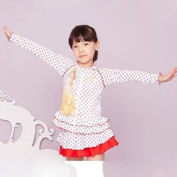 프린세스 여아 수영복 세트 수영모자 래쉬가드 3P GT