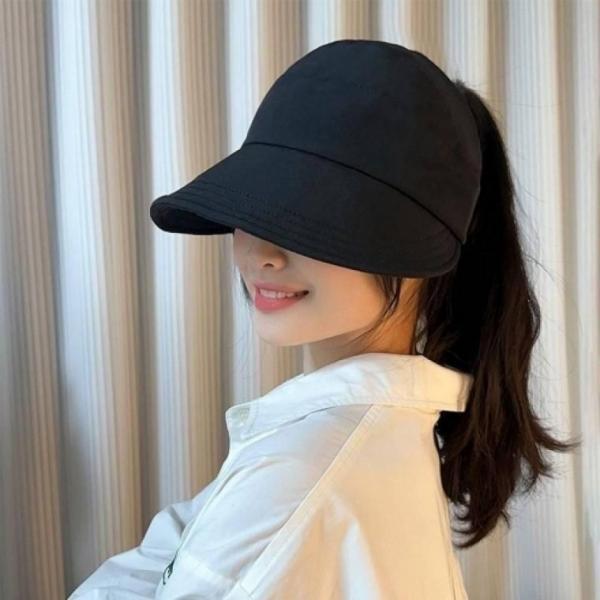 초경량 포니테일 썬캡 모자