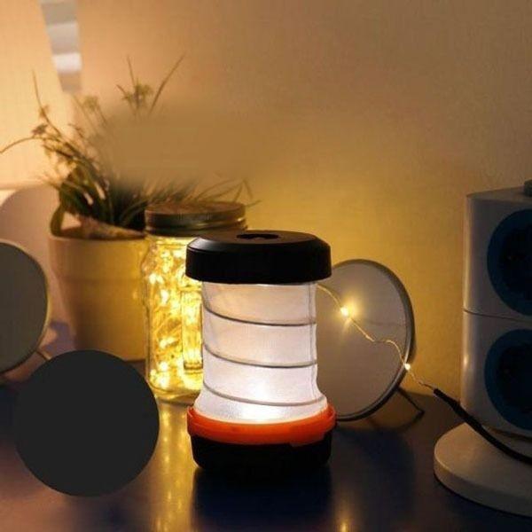 LED 램프 손전등 랜턴 LED 후레쉬 조명 접이식 검정