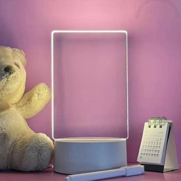 메시지 메모 보드 USB 조명 램프