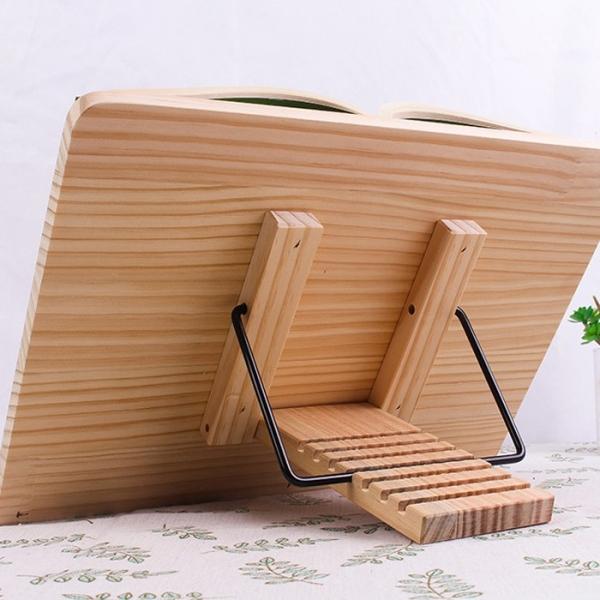 39x28cm 대형 우드 독서대 1단 북스탠드 북홀더