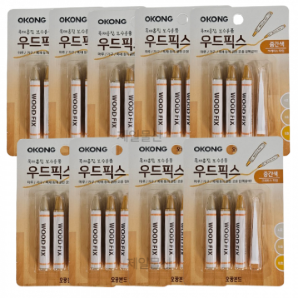오공 우드픽스 중간색 누구나 쉽게 목재 보수 9개