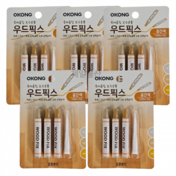 오공 우드픽스 중간색 누구나 쉽게 목재 보수 5개