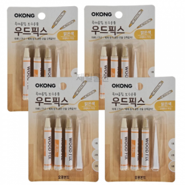 오공 우드픽스 밝은색 누구나 쉽게 목재 보수 4개