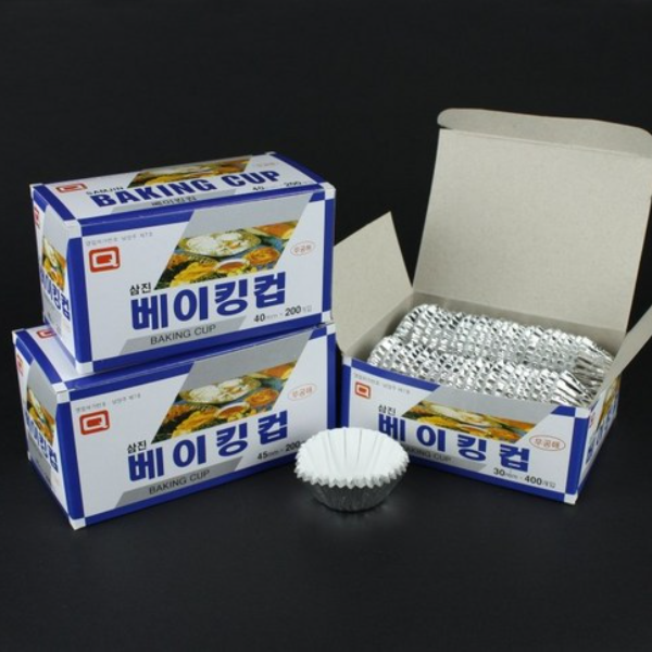 삼진 베이킹컵 은박컵 45파이 1박스 50각 10000개
