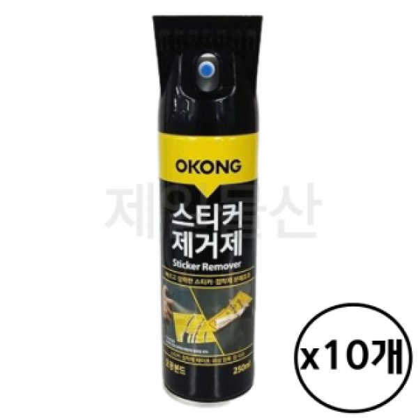 오공 스티커 크리너 접착제 제거 250ml 10개입 1박스