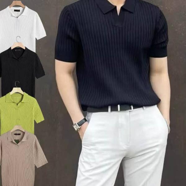 카라 반팔티 데일리 캐주얼 스타일 디자인 패션