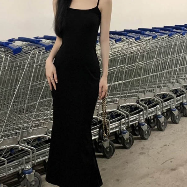 데일리 디자인 캐주얼 원피스 끈나시 패션 여름