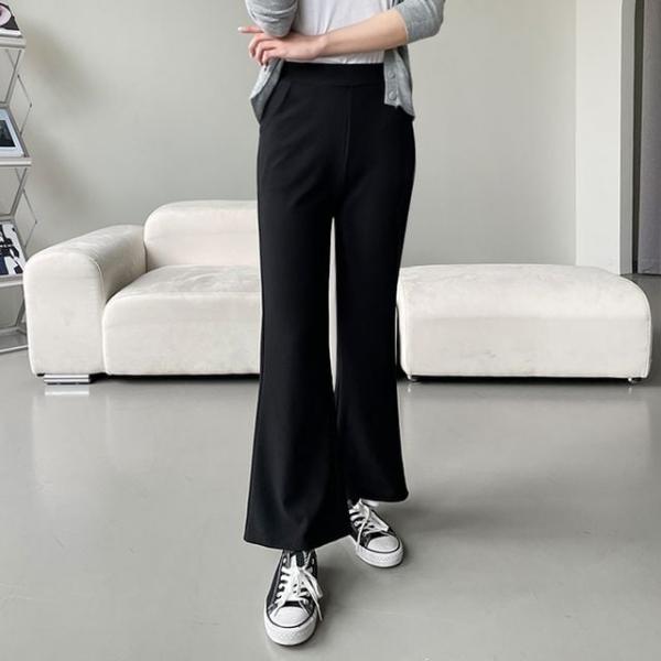 여성 아스민 스판 밴딩 롱 부츠컷 팬츠 3color