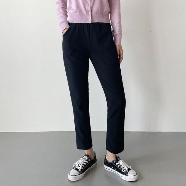 여성 페드린 슬림 스판 일자 팬츠 3color