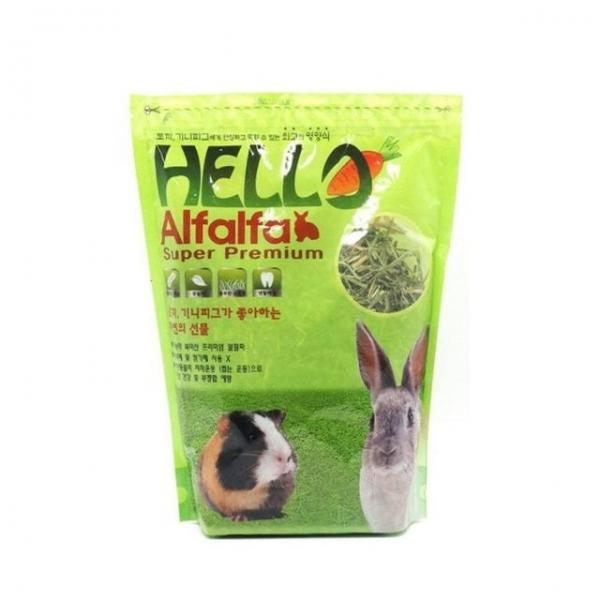 Hello 알팔파 토끼 기니피그 먹이 500G 건초류 어린토끼 간식 사료 건초 소동물먹이