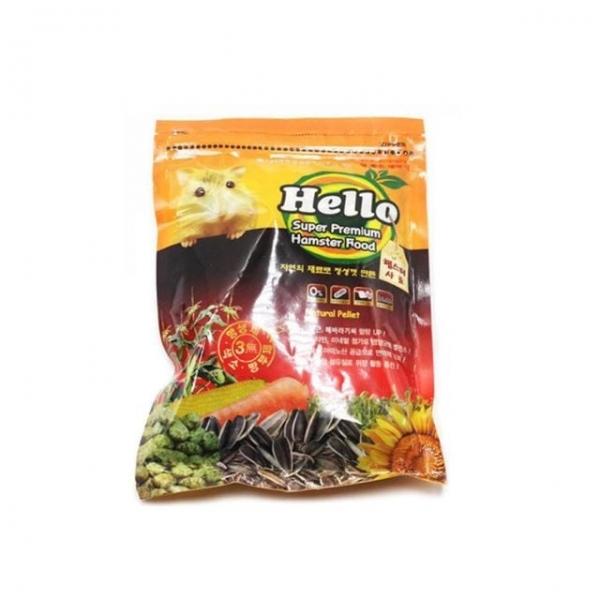 Hello 네츄럴펠렛 프리미엄 햄스터사료 350g 소동물사료 햄스터먹이 설치류사료 기니피그사료 소동물주식