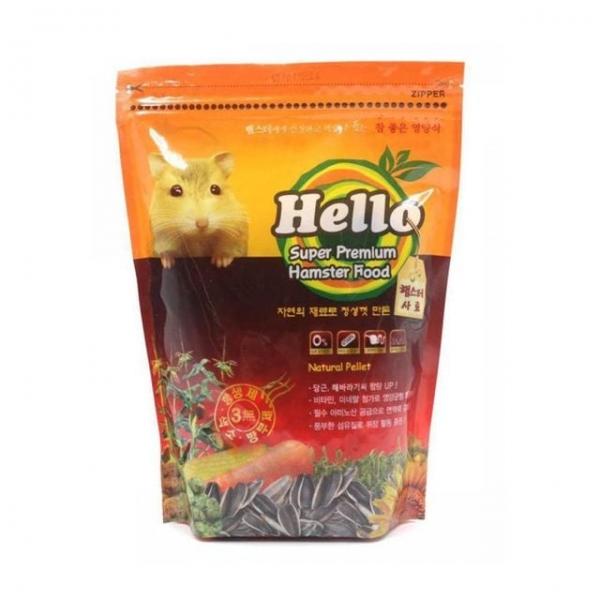 Hello 네츄럴펠렛 프리미엄 햄스터사료 1.1Kg 소동물사료 햄스터먹이 설치류사료 기니피그사료 소동물주식