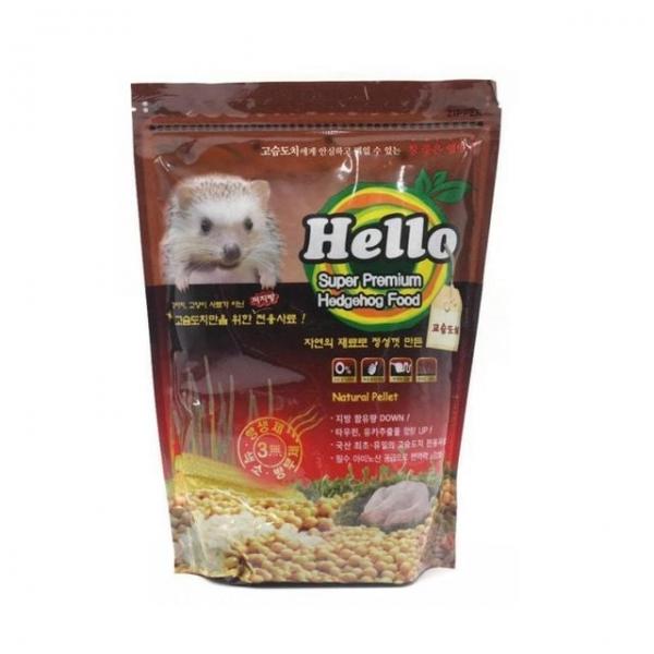 Hello 내츄럴펠렛 프리미엄 고슴도치사료 900g 소동물사료 저지방사료 햄스터사료 소동물주식 기타동물사료