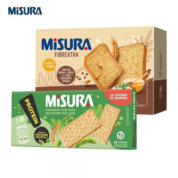 미주라 소이아크래커 400g 1박스 + 미주라 토스트비스켓 320g 1박스
