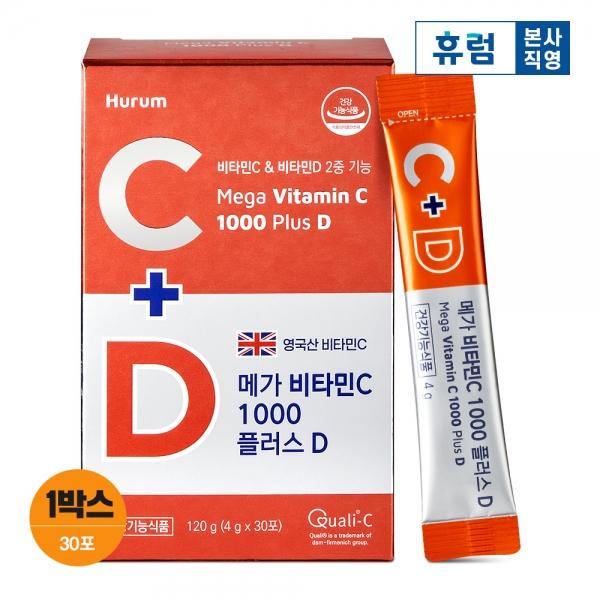 휴럼 메가비타민C 1000 플러스 D 1박스